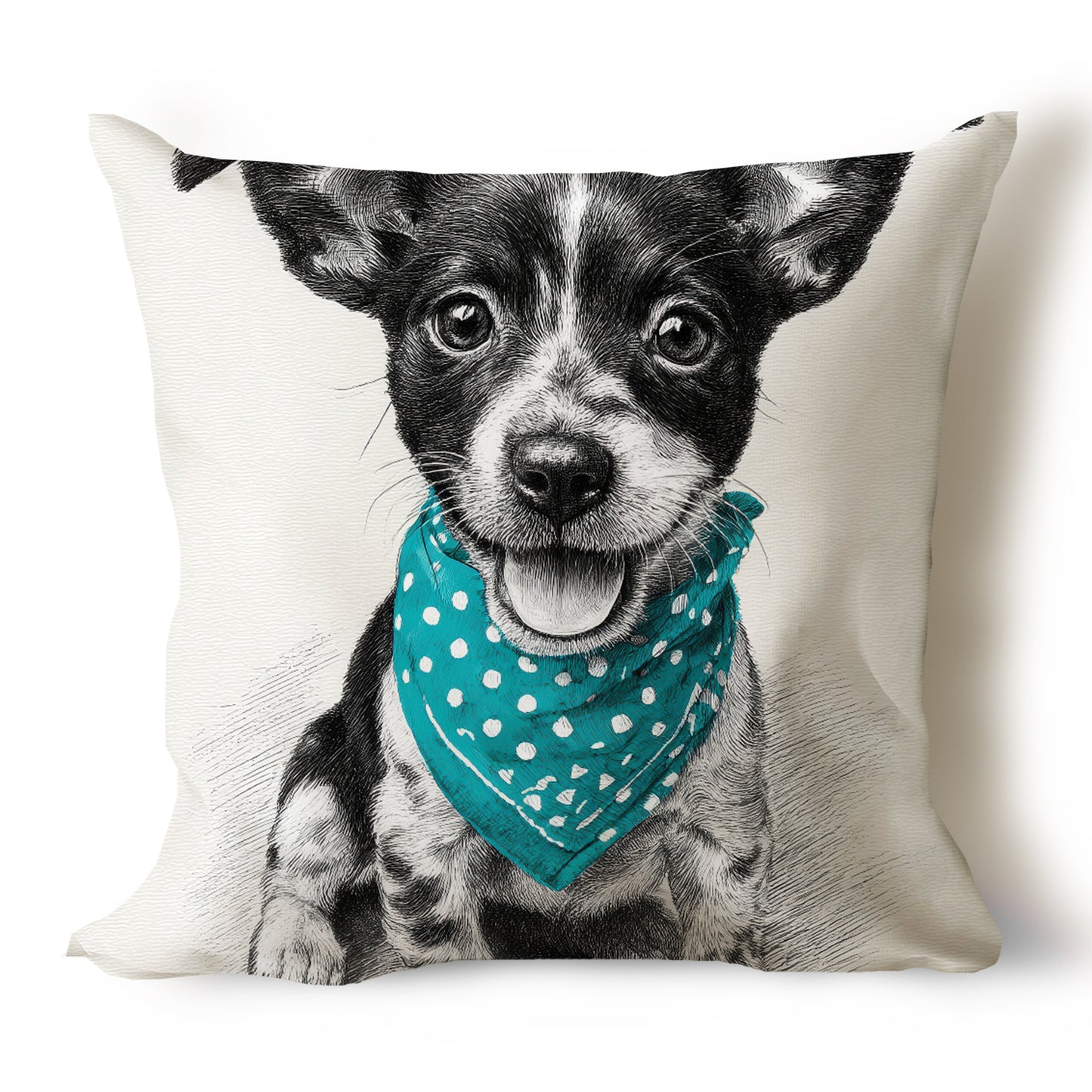 Chihuahua Pencil Sketch Artwork Throw Pillow Covers