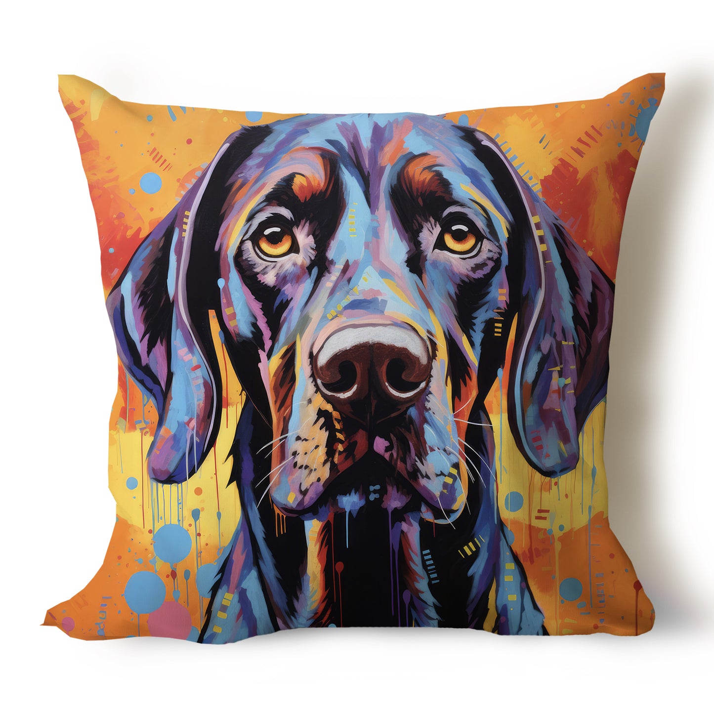 German Shorthaired Pointer Pencil Sketch Artwork Throw Pillow Covers