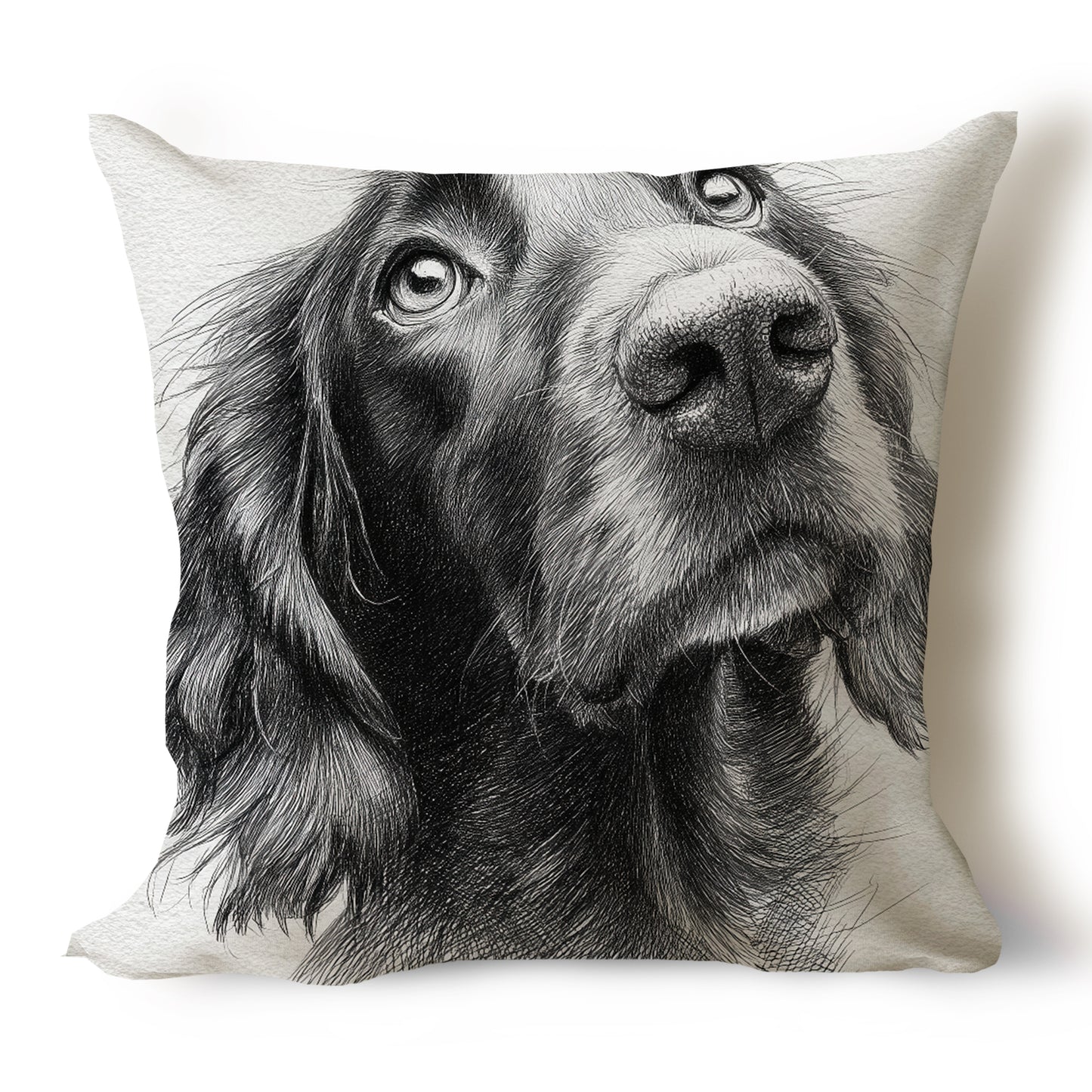 Irish Setter Pencil Sketch Artwork Throw Pillow Covers