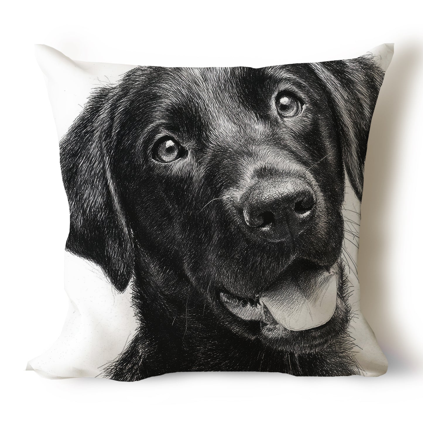 Labrador Retriever Sketch Artwork Throw Pillow Covers