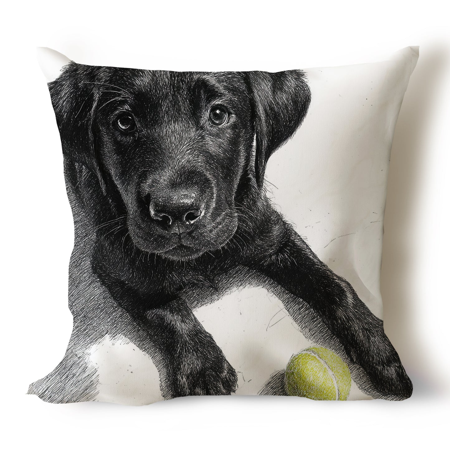 Labrador Retriever Sketch Artwork Throw Pillow Covers