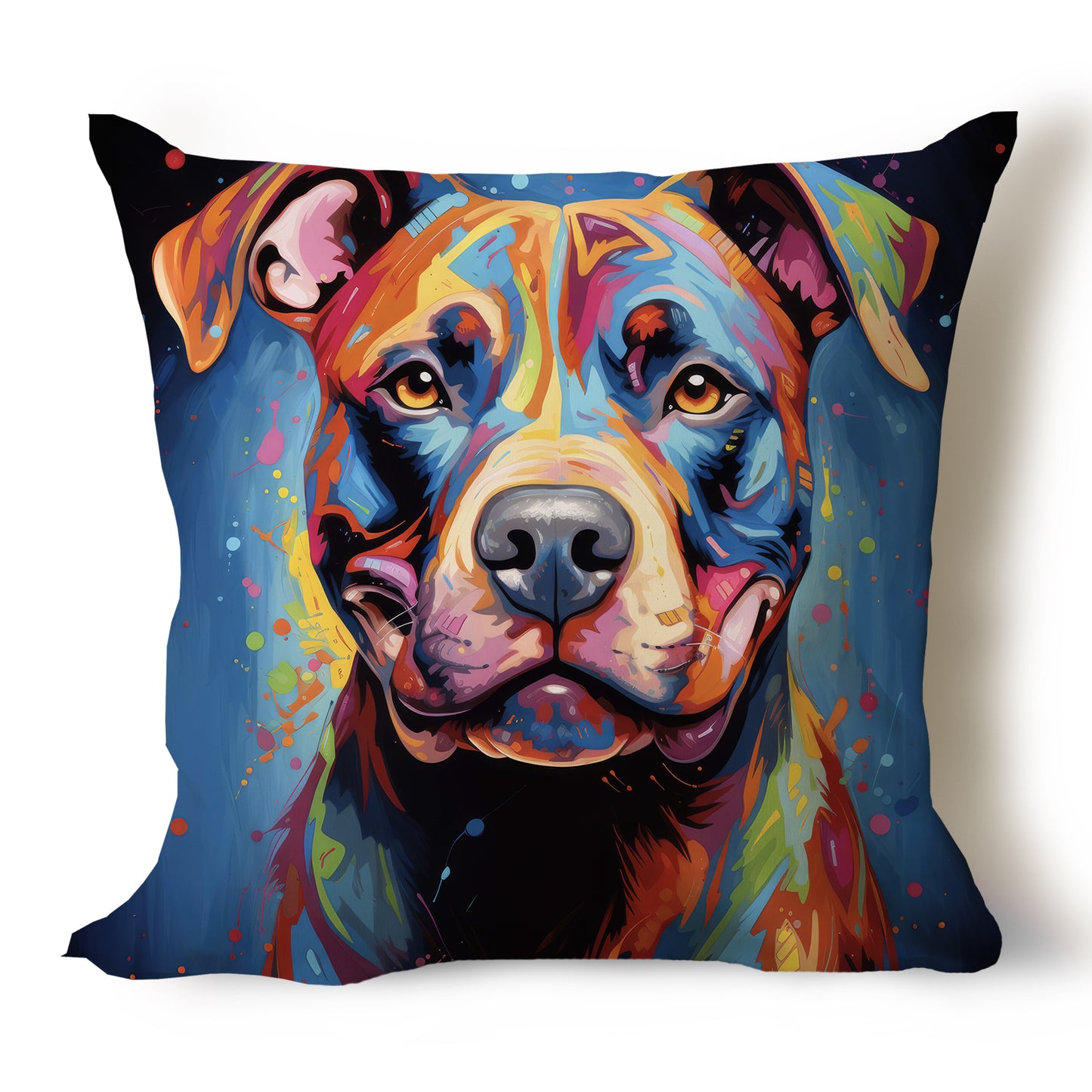 Pit Bull Pencil Sketch Artwork Throw Pillow Covers