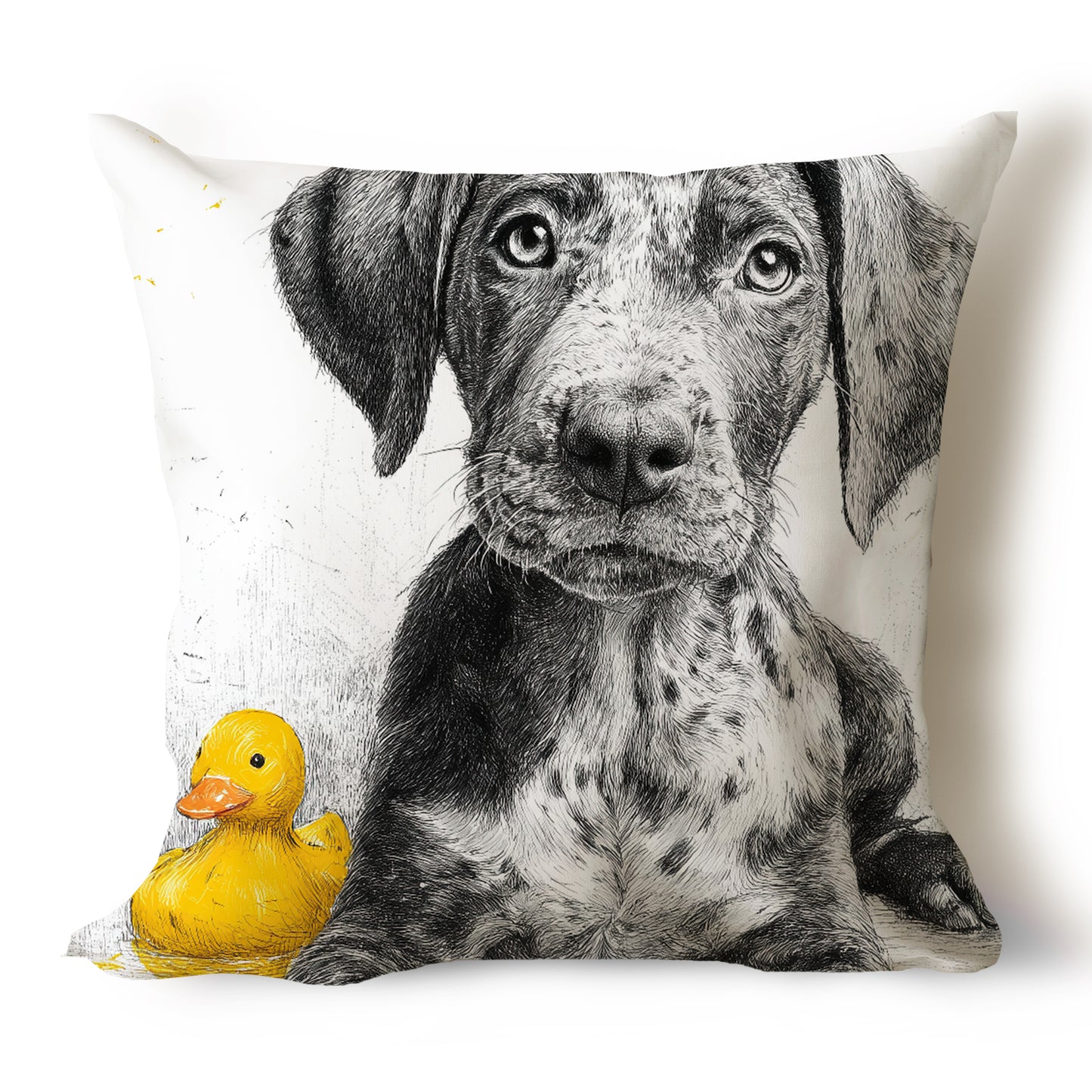Weimaraner Pencil Sketch Artwork Throw Pillow Covers