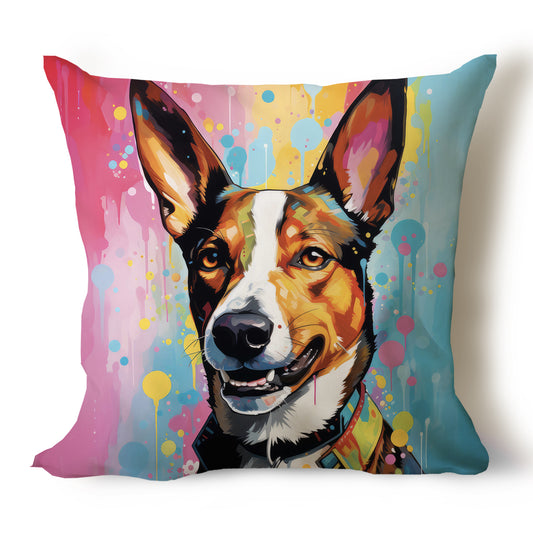 Basenji Pencil Sketch Artwork Throw Pillow Covers
