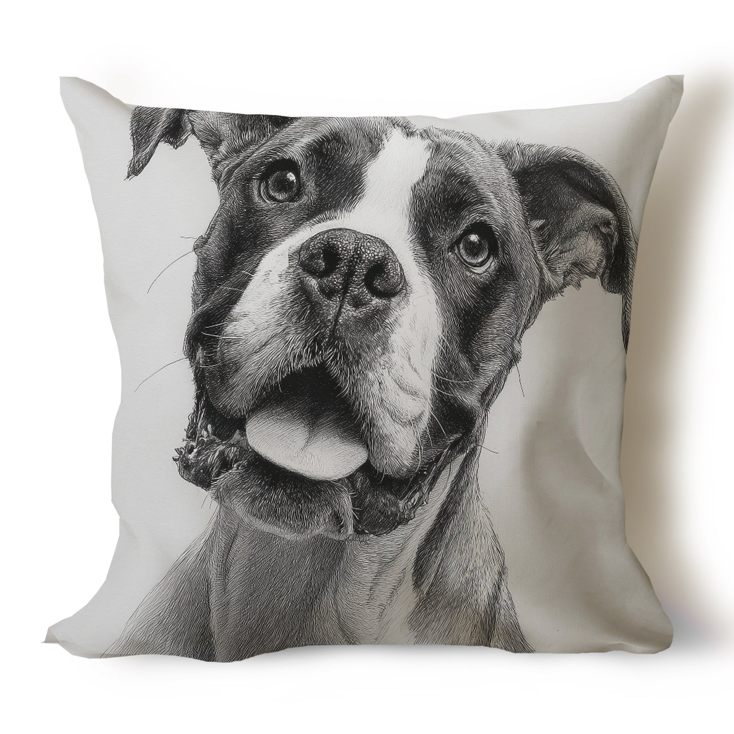 Boxer Pencil Sketch Artwork Throw Pillow Covers