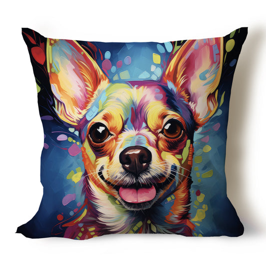 Chihuahua Pencil Sketch Artwork Throw Pillow Covers