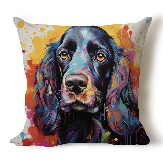 Cocker Spaniel Pencil Sketch Artwork Throw Pillow Covers