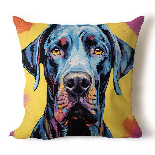 Great Dane Pencil Sketch Artwork Throw Pillow Covers