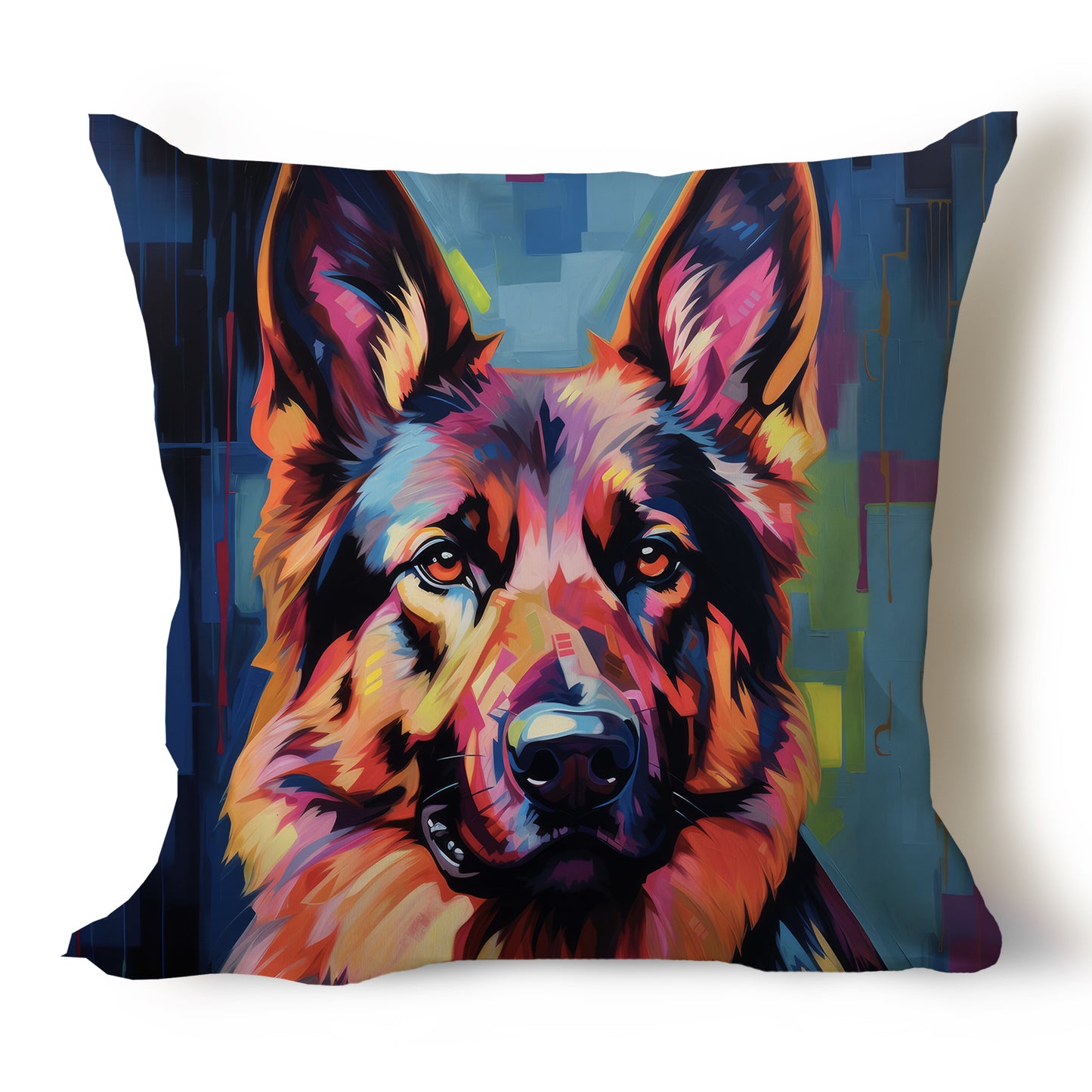 German Shepherd Pencil Sketch Artwork Throw Pillow Covers