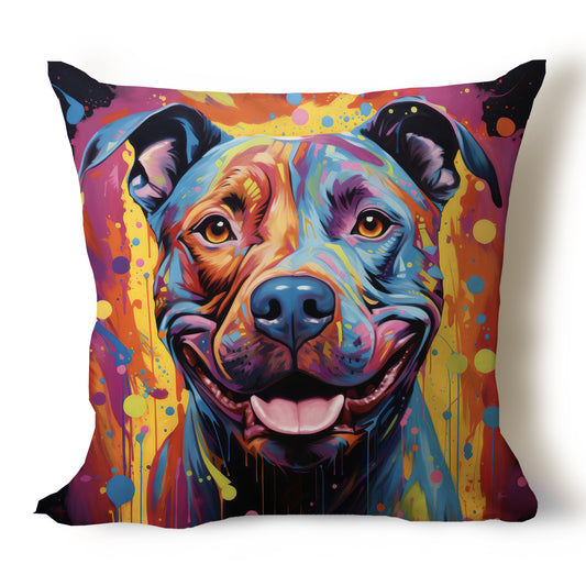 Pit Bull Pencil Sketch Artwork Throw Pillow Covers